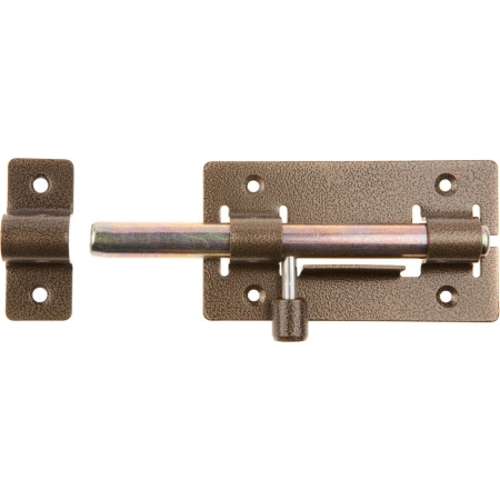 Задвижка дверная ЗД-01 (115 мм) пол.бронза 18 (20)