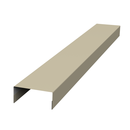 Ламель лицевая 125 забора жалюзи Texas стартовая/финишная для калиток и ворот 0,5 Satin 1015