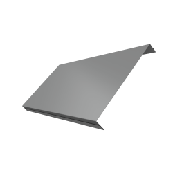 Ламель обратная 200 забора жалюзи Texas 0,45 PE с пленкой RAL 9006 бело-алюминиевый