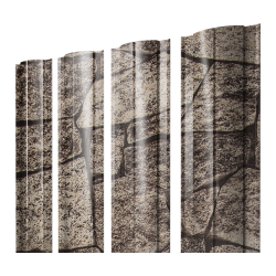 Штакетник Круглый с прямым резом 0,45 Print Elite King Stone TwinColor