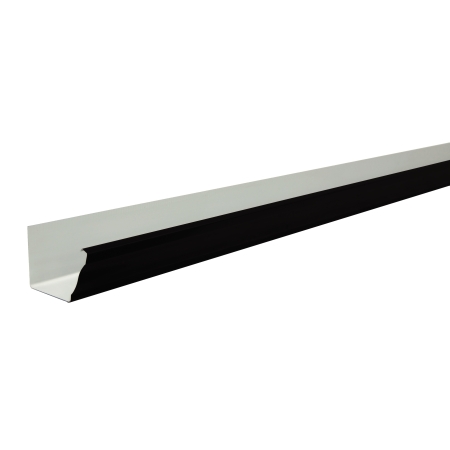 Желоб прямоугольный 3м Vortex 127мм RAL 9005 Matt