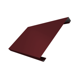 Ламель лицевая 200 забора жалюзи Texas 0,45 PE с пленкой RAL 3005 красное вино