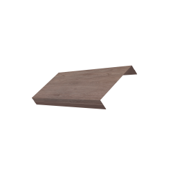Ламель обратная 125 забора жалюзи Texas 0,45 Print Elite с пленкой White Wood TwinColor