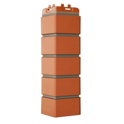 Угол Grand Line Клинкерный кирпич Design терракотовый (шов 7006)