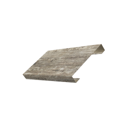 Ламель лицевая 125 забора жалюзи Texas 0,45 Print Elite с пленкой Nordic Wood TwinColor