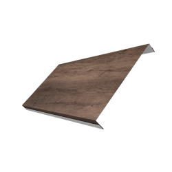 Ламель обратная 200 забора жалюзи Texas 0,45 Print Premium с пленкой Almond Wood Fresh