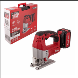 INDUSTRIAL Лобзик акк бесщеточный Number one  JS90/3/0-1 PRO (20V.1акк,13/У,3.0Ah,мет.редуктор,КЕЙС