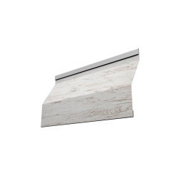 Ламель забора жалюзи Milan Slim 0,45 Print Elite Snow Wood TwinColor
