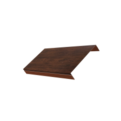 Ламель обратная 150 забора жалюзи Texas 0,45 Print Premium с пленкой Cherry Wood Dark FTC