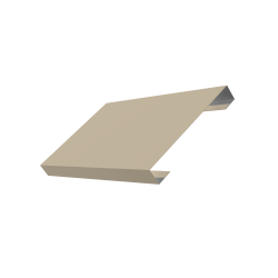 Ламель лицевая 150 забора жалюзи Texas 0,45 PE с пленкой RAL 1015 светлая слоновая кость